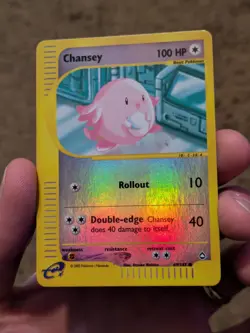 Pokemon TCG Chansey Aquapolis Reverse 69/147 Very Very LP - Image 2