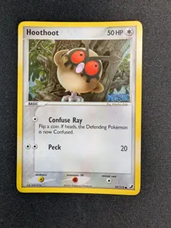 [LP-] Pokemon Hoothoot 59/115 Unseen Forces Reverse Holo Stamped - Image 1