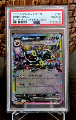 Pokemon Umbreon Ex Prismatic Evolutions Stamped 030/161 PSA 10 - Image 1