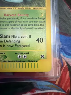 Venusaur 030/165 Expedition Base Set Reverse Holo Rare Pokemon Nintendo e-reader - Image 4