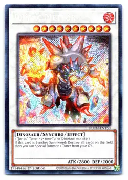 Yugioh Jurrac Meteor Secret Rare Battles of Legend: Monster Mayhem BLMM-EN150 - Image 1