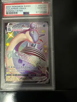 Pokemon Shining Fates Lapras VMAX SV111 PSA 10 - Image 1