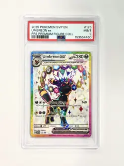 PSA 9 UMBREON EX #176 BLACK STAR PROMO POKEMON SVP EN-SV 2025 - Image 1
