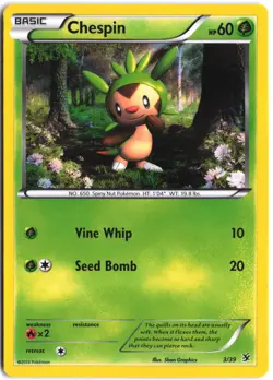 Chespin 3/39 Kalos Starter Set Pokemon - Image 1