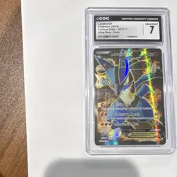 Pokemon Lucario EX Full Art Holo Ultra Rare CGC 7 107/111 XY Furious Fists - Image 1
