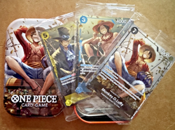 One Piece TCG Vol 2 Tin Promo Trio Set - Ace - Sabo - Monkey D Luffy - Image 2