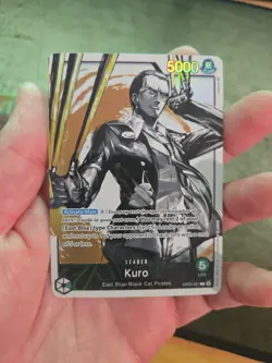 One Piece TCG Kuro OP03-021 Alt Art Leader Pillars Of Strength English NM - Image 2