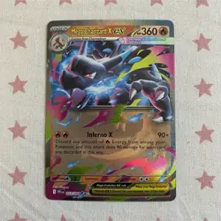 Mega Charizard X EX 013/094 Phantasmal Flames Holo Pokemon TCG Card - Image 1