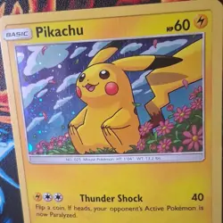 Pokemon Pikachu SM206 SM Promo Holo Basic 60HP English 2019 Akira Komayama Card - Image 2