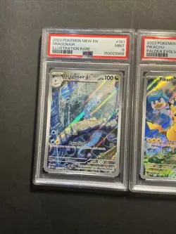 Lot Of 3 151 Paldea Evolved Promo Gold Mew Dragonair Graded Pokemon Cards - Image 2