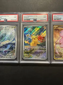 Lot Of 3 151 Paldea Evolved Promo Gold Mew Dragonair Graded Pokemon Cards - Image 3