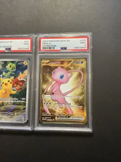 Lot Of 3 151 Paldea Evolved Promo Gold Mew Dragonair Graded Pokemon Cards - Image 4