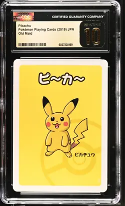Pikachu Old Maid Pokemon Playing Cards Jpn CGC 10 Pristine - Image 1