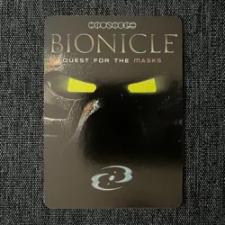 LEGO Bionicle TCG Quest For The Masks #201 MISSION CARD 1st Edition FOIL - Image 2