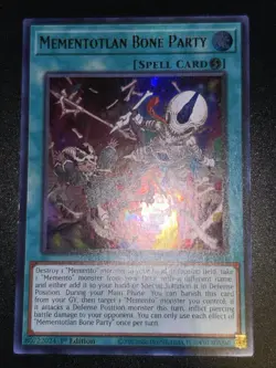 Yugioh! Mementotlan Bone Party - RA04-EN099 - Ultra Rare - 1st Edition Near Mint - Image 1