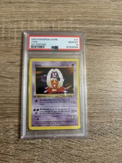 PSA 10 GEM MINT Jynx 31/102 1st Edition Shadowless Base Set Pokemon Card - Image 1