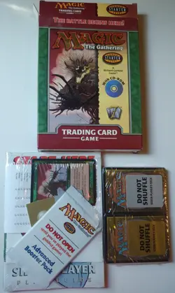 MTG 7th 2 player starter set - foil & starter decks factory sealed - no CD - Image 1