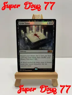 Grim Tutor Prerelease Foil - NEAR MINT - Foil - Core Set 2021 - MTG - Image 1