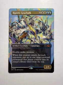Riptide Gearhulk (Borderless) 353 MTG Aetherdrift - Image 1