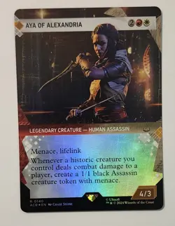 Mtg Assassin's Creed Aya Of Alexandria Showcase NM Foil - Image 1