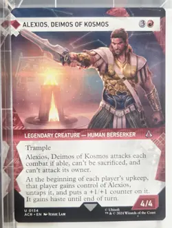 MTG Alexios, Deimos of Kosmos Showcase Foil Assassin's Creed #134 NM Pack Fresh - Image 1