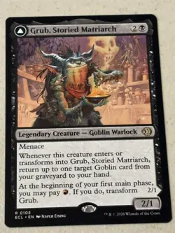 mtg Grub Storied Matriarch, Goblin Warlock, Lorwyn Eclipsed, unplayed - Image 1