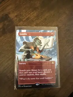 Gamble (Borderless) Dominaria Remastered Regular - Image 1