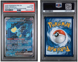 2025 POKEMON PRISMATIC EVOLUTIONS SPECIAL ILLUSTRATION RARE IRON CROWN EX PSA 10 - Image 1