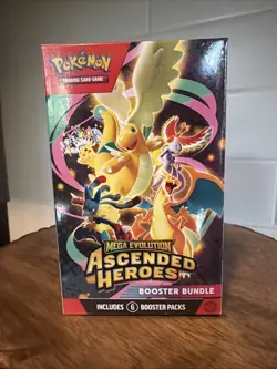 SET OF 3 Pokemon TCG Mega Evolution Ascended Heroes Booster Bundle - Image 2