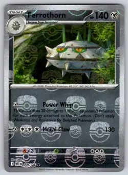 Ferrothorn (Master Ball Pattern) 069/086 SV: White Flare NM Pokemon Uncommon - Image 1