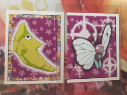 Metapod + Butterfree #11, 157 1999 Merlin Pokemon Set of 2 Stickers LP-NM - Image 1