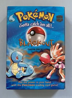 1999 WOTC Pokemon Blackout Theme Deck Complete Open Box Excellent Condition - Image 1