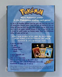 1999 WOTC Pokemon Blackout Theme Deck Complete Open Box Excellent Condition - Image 2