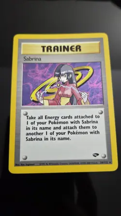 POKEMON TCG SABRINA 20/132 GYM CHALLENGE HOLO RARE TRAINER WIZARDS ENGLISH - Image 1