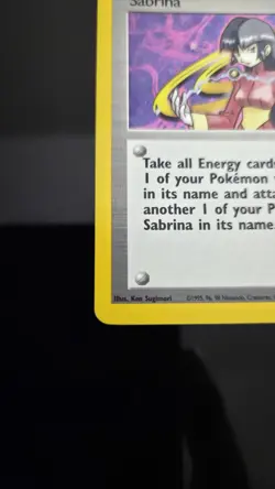 POKEMON TCG SABRINA 20/132 GYM CHALLENGE HOLO RARE TRAINER WIZARDS ENGLISH - Image 4