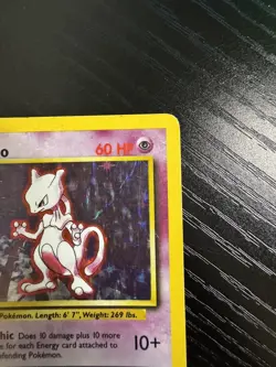Pokemon TCG Mewtwo Base Set 10/102 Holo Unlimited Holo Rare - Image 3
