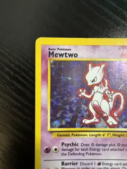 Pokemon TCG Mewtwo Base Set 10/102 Holo Unlimited Holo Rare - Image 4