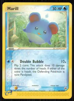 Marill 68/100 Common Sandstorm Pokemon Lightly Played - Image 1