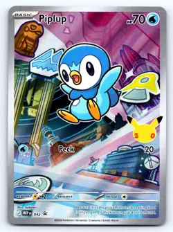 Piplup - 042 042 Holo Promo ME: Mega Evolution Promo Pokemon Near Mint - Image 1