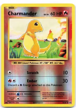 Charmander 9/108 Reverse Holo Evolutions LP - Image 1