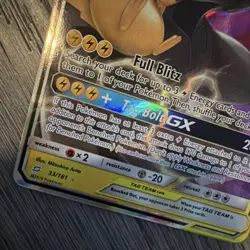Pokemon Pikachu & Zekrom GX 33/181 Team Up Ultra Rare TAG TEAM Holo 240 HP 2019 - Image 4