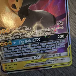 Pokemon Pikachu & Zekrom GX 33/181 Team Up Ultra Rare TAG TEAM Holo 240 HP 2019 - Image 5