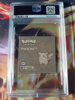 1999 Pokemon Artbox Sticker Series 1 Rare Gold Sticker Pikachu #G08 PSA 8 NM-MT - Image 2