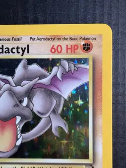 Pokemon TCG Aerodactyl Fossil 1/62 Holo Rare 60 HP Stage 1 1999 Wizards Fighting - Image 2