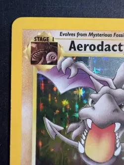 Pokemon TCG Aerodactyl Fossil 1/62 Holo Rare 60 HP Stage 1 1999 Wizards Fighting - Image 3