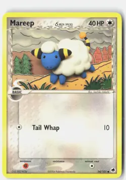Mareep 54/101 Common Dragon Frontiers Pokemon Near Mint - Image 1