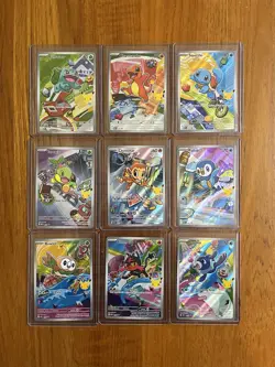 Pokemon Set of 9 First Partner Illustration Collection Series 1 Promos - Image 1
