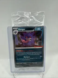 LICKING ORB🌀 Double Orb POKEMON Gengar Gamestop Exclusive Stamped Promo Sealed - Image 1
