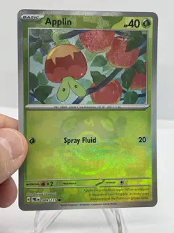 Pokemon Applin | 2025 SV Prismatic Evolutions | Reverse Holo Master Ball - Image 1