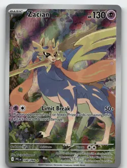 ZACIAN 100/094 ILLUSTRATION RARE PHANTASMAL FLAMES POKEMON NEAR MINT - Image 1